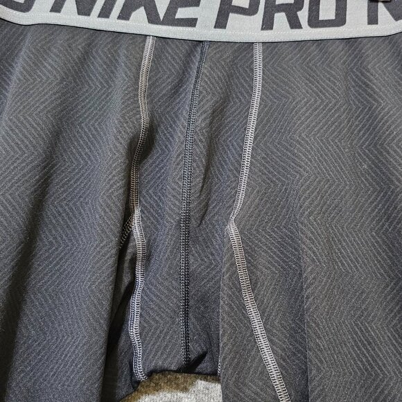 Nike Pro Compression Leggings Mens XL Black Chevron Print Full Length 25" - Picture 6 of 13